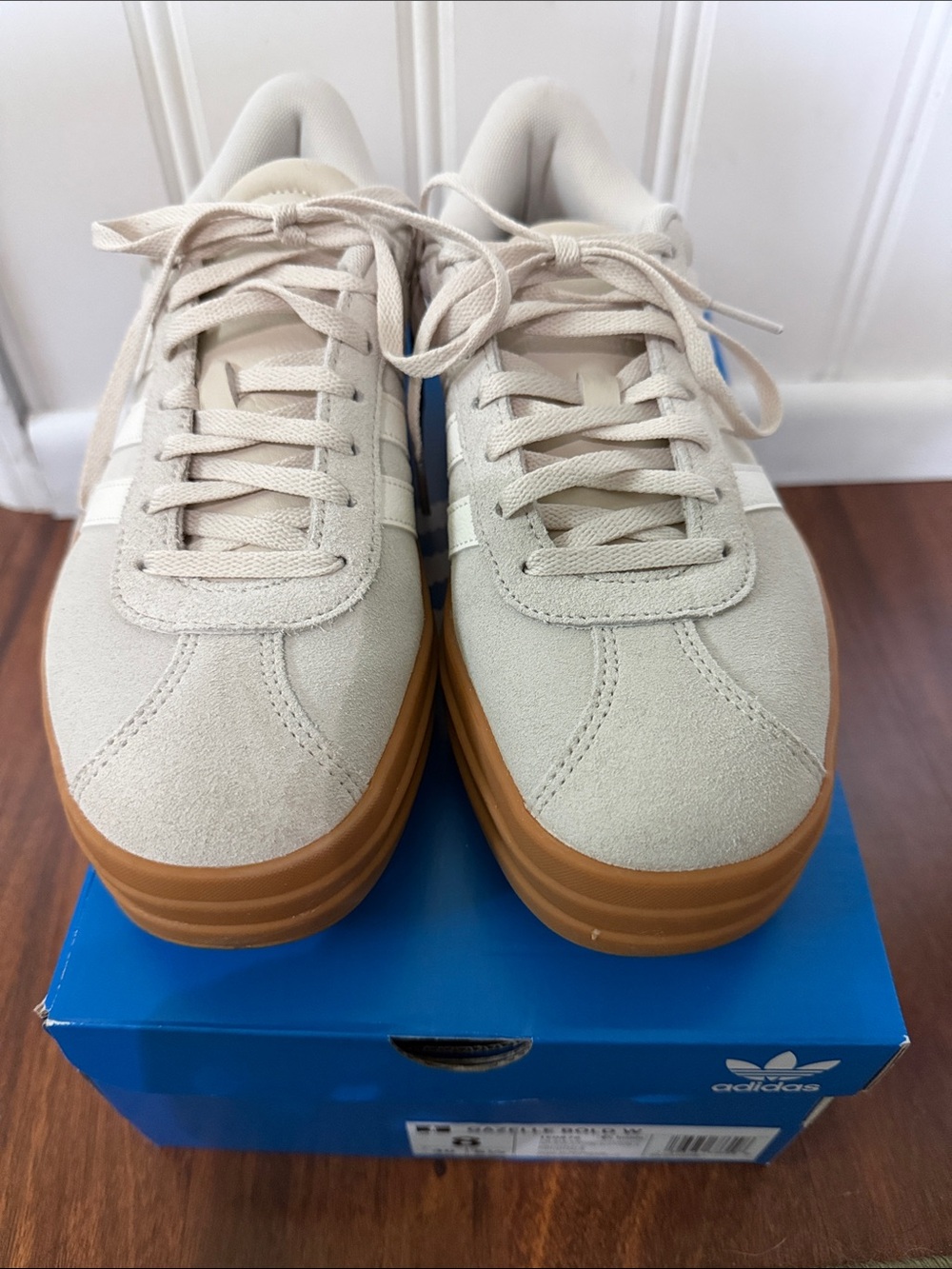 Like New Women’s adidas VL Court Bold Women's Shoes Light Beige Sz 8 - Picture 9 of 9